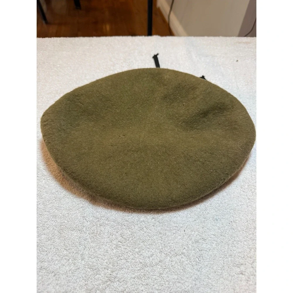 Bancroft Military Caps Olive Green Wool Beret US Military Spec A-A-55184